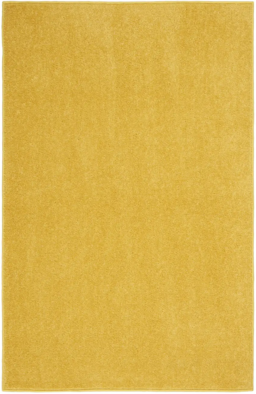 Yellow Non Skid Indoor Outdoor Runner Rug Photo 1
