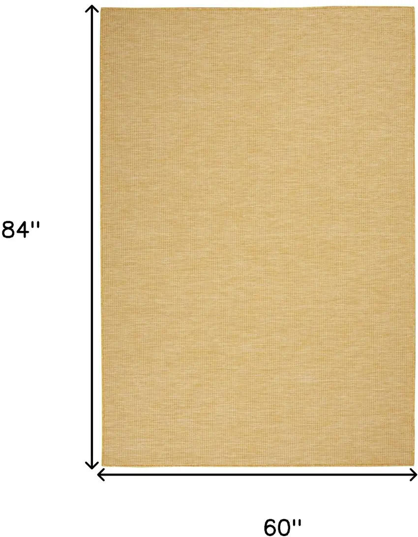 Yellow Power Loom Area Rug Photo 9