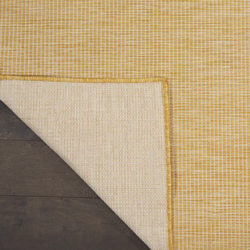 Yellow Power Loom Area Rug Photo 3