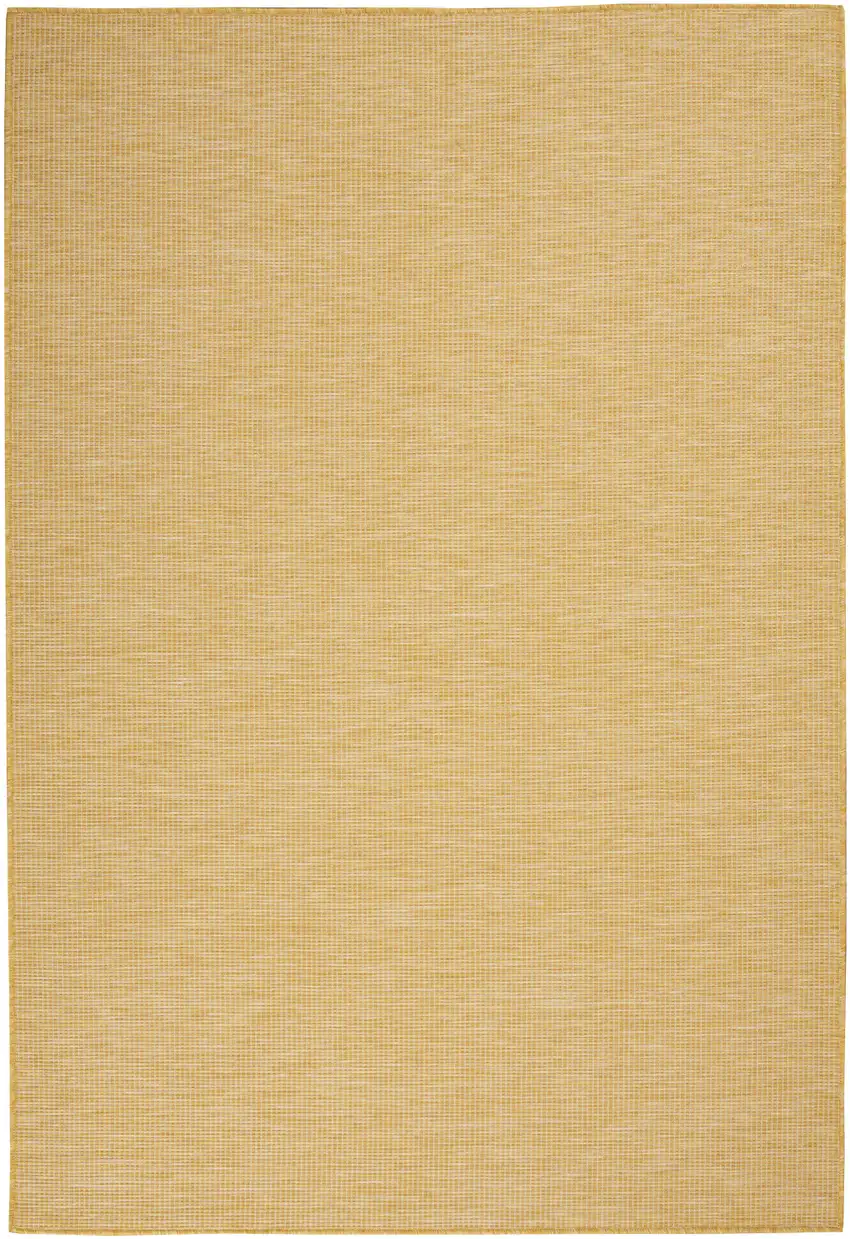 Yellow Power Loom Area Rug Photo 1