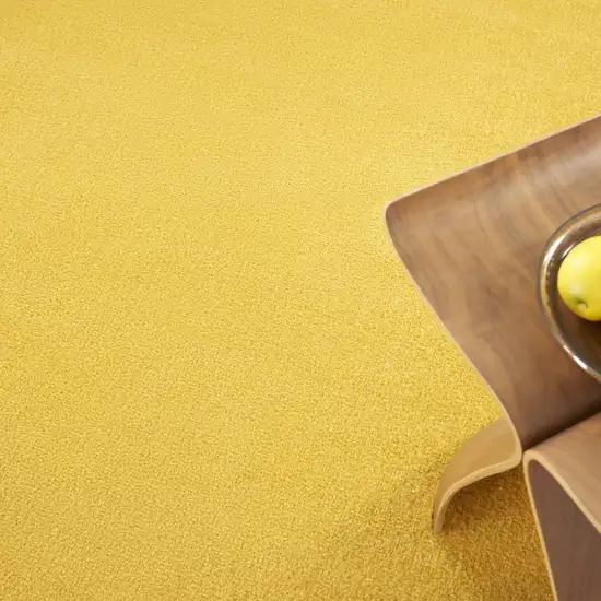 Yellow Round Indoor Outdoor Area Rug Photo 8