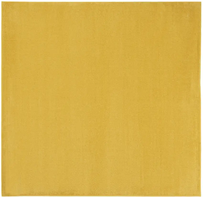 Yellow Square Non Skid Indoor Outdoor Area Rug Photo 1