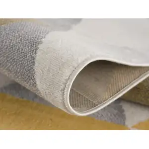 Photo of Yellow Triangular Lattice Area Rug