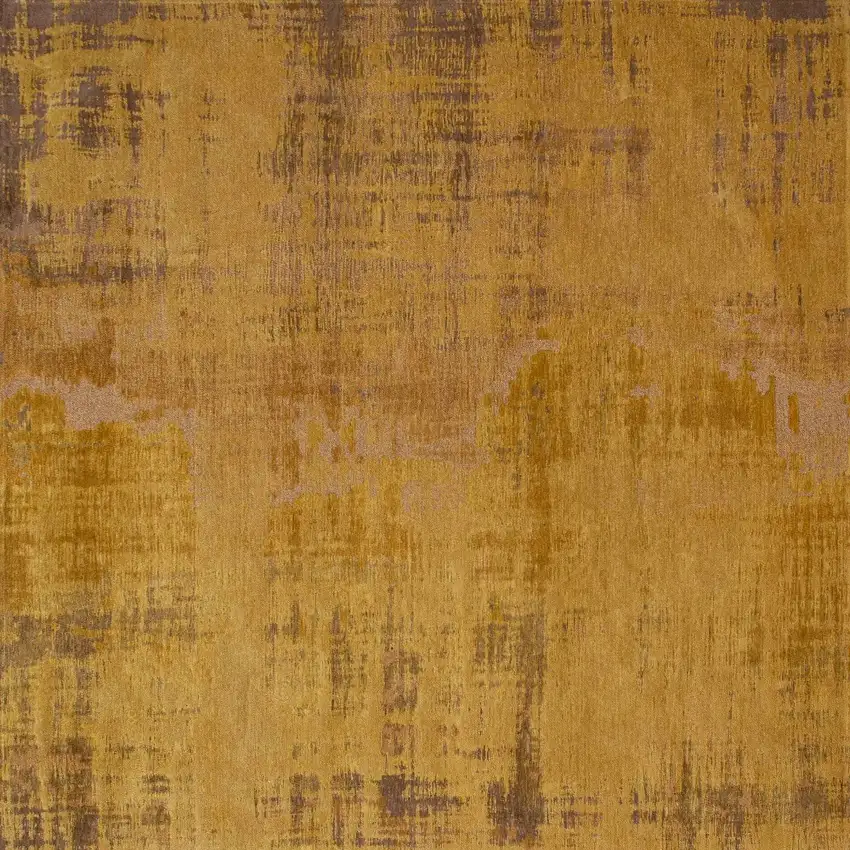 Yellow and Brown Abstract Non Skid Area Rug Photo 6