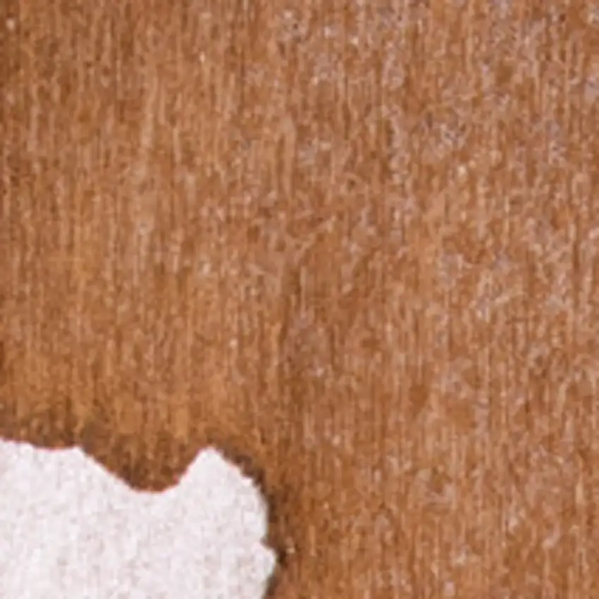 Yellow and Brown Abstract Non Skid Area Rug Photo 6