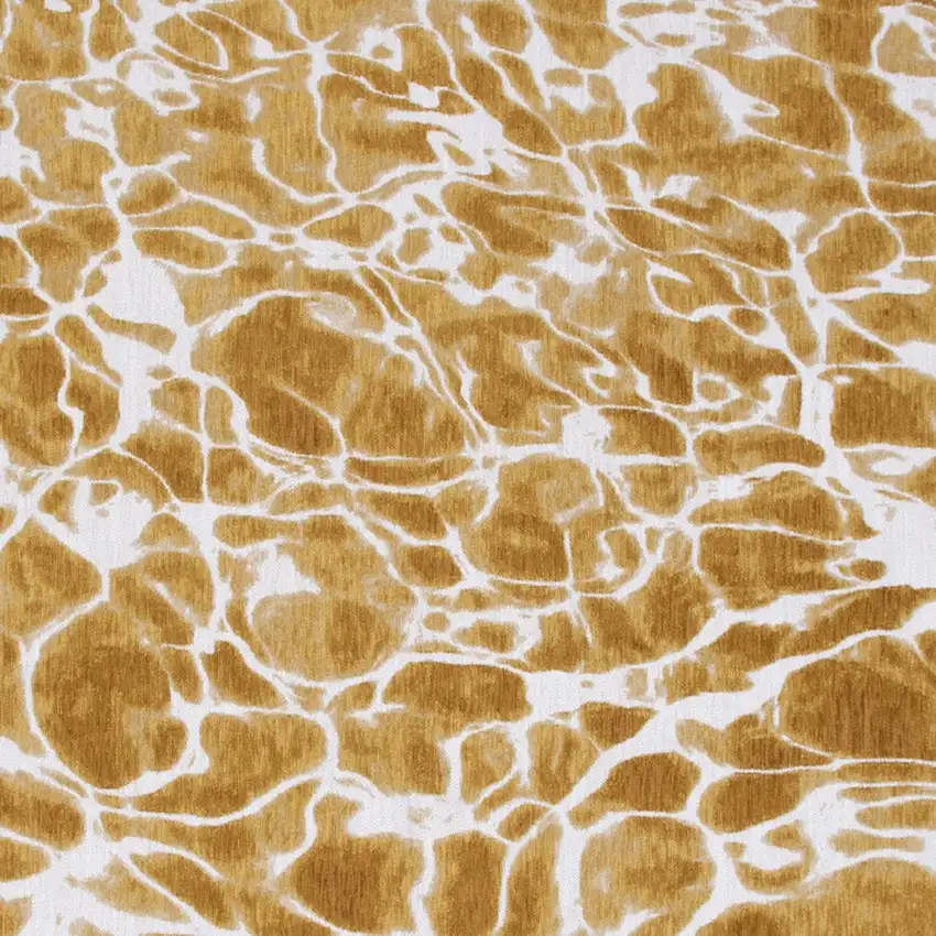 Yellow and Brown Abstract Non Skid Area Rug Photo 5