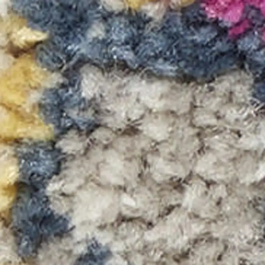 Yellow And Gray Abstract Area Rug Photo 1