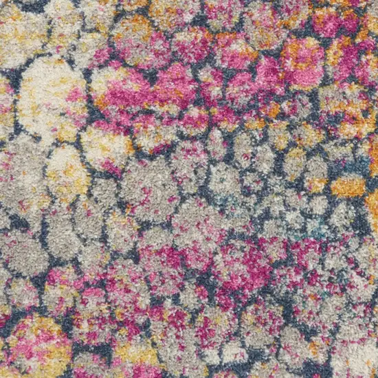 Yellow And Gray Abstract Area Rug Photo 7
