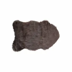 Chocolate Faux Sheepskin - Area Rug