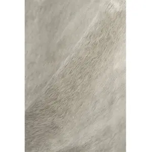 Natural and Light Gray Cowhide  Area Rug
