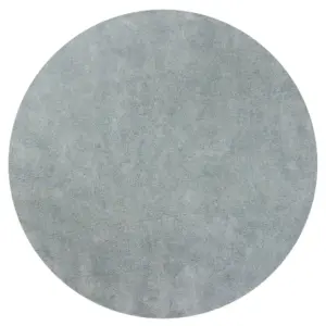 Round  Polyester Blue Heather Area Rug